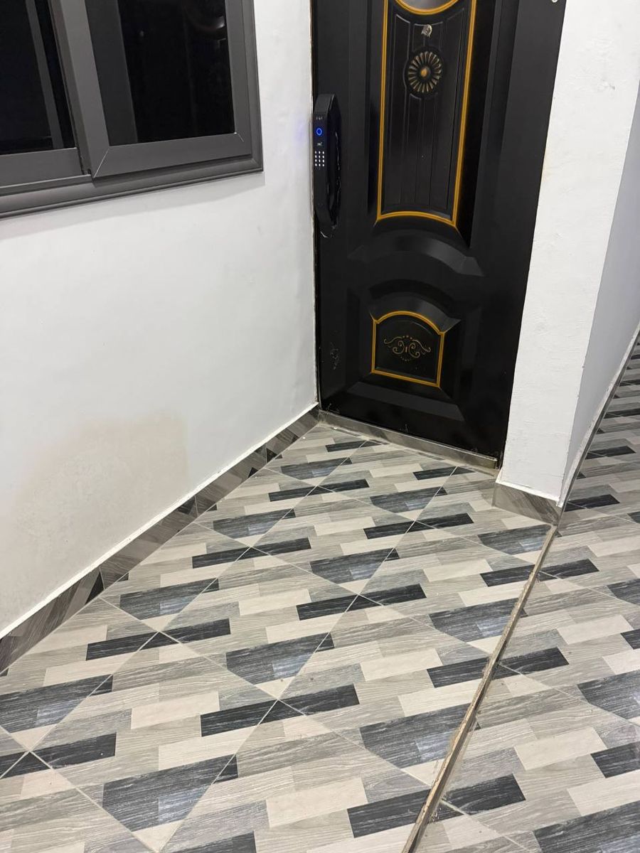 Entrance door with digital lock